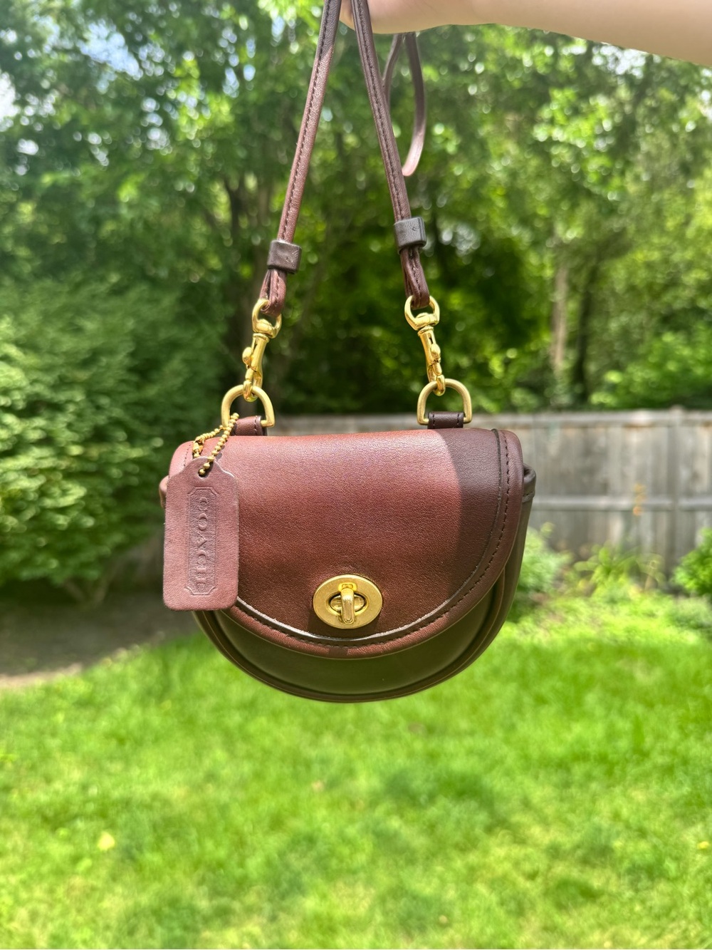 Coach Vintage Mini Belt Bag Convertible Leather Crossbody 9826